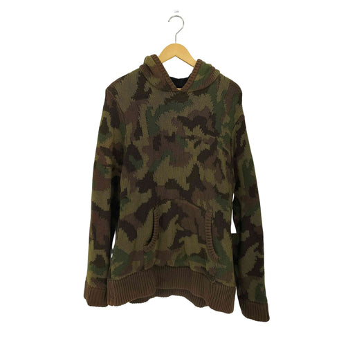 シックスティエイトアンドブラザーズ 68&BROTHERS 迷彩柄 L/S ニット フーディ パーカー メンズ import:S